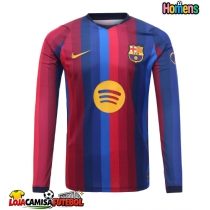 Camisa de Futebol Barcelona Equipamento Principal 2026-27 Manga Comprida